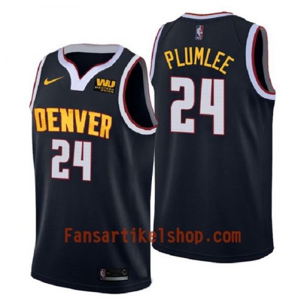 Denver Nuggets Trikot Mason Plumlee 24 2018-2019 Nike Navy Swingman - Herren Denver Nuggets Trikot Mason Plumlee 24 2018-2019 Nike Navy Swingman - Herren